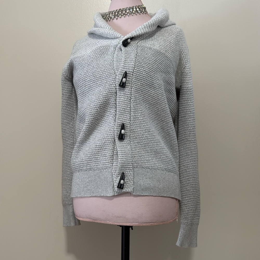 Express gray knit cardigan sweater in size medium